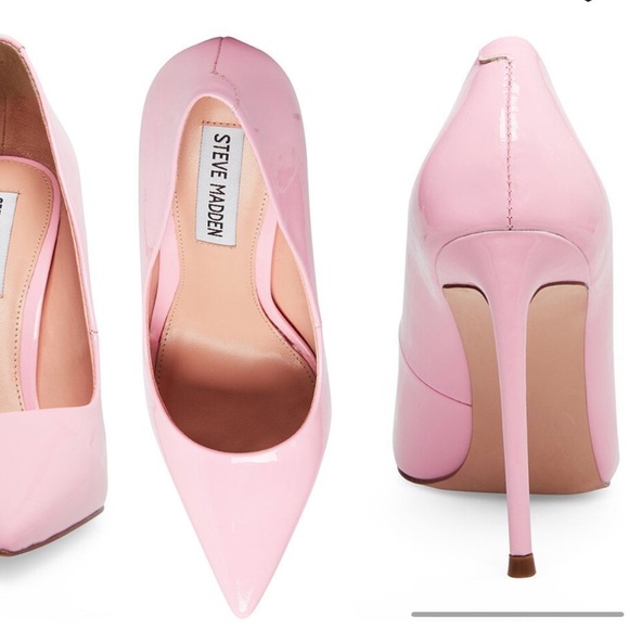 Steve Madden Pink Patent Pumps - Picture 3 of 3